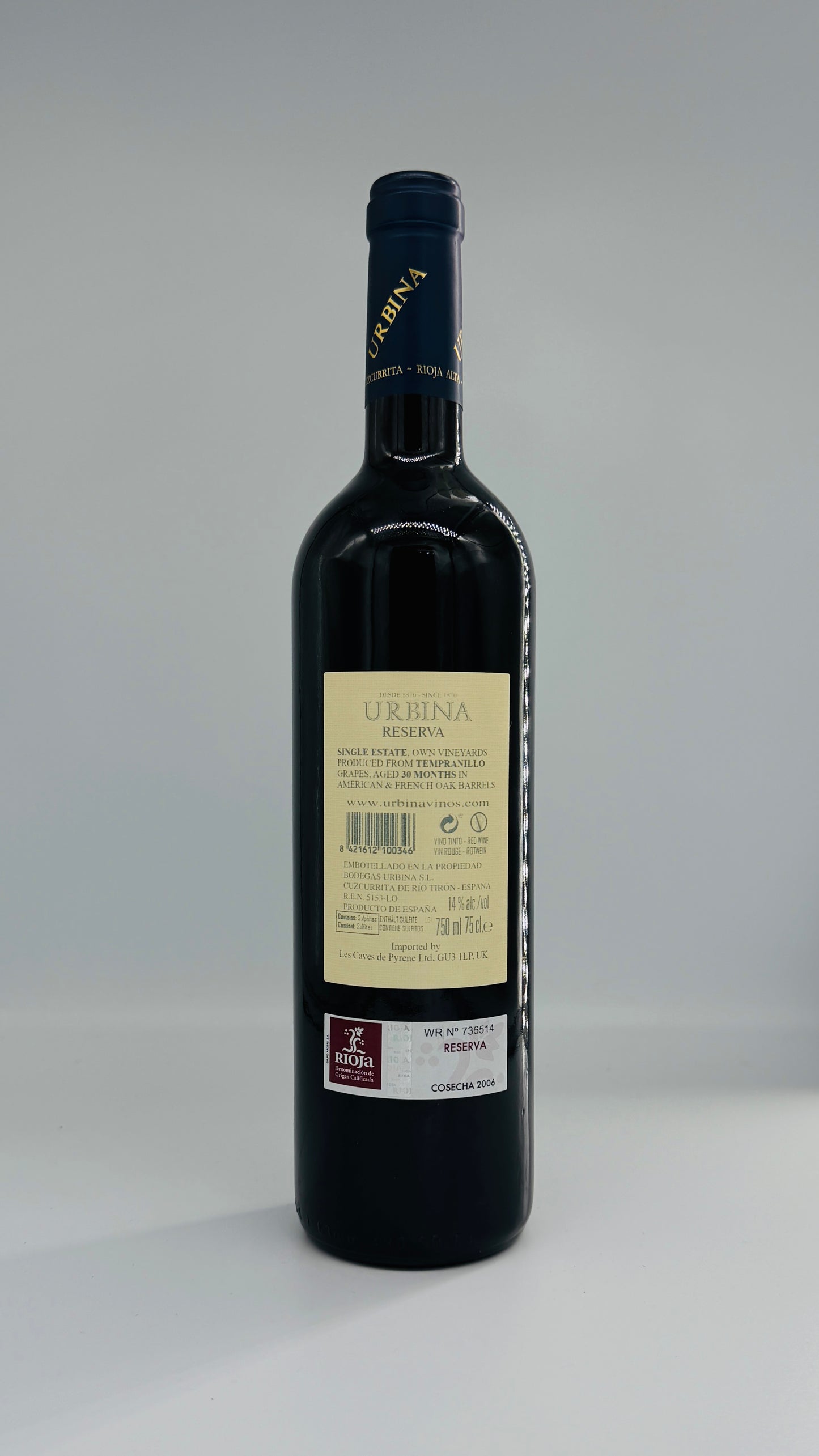 Bodegas Urbina Rioja Reserva 2006