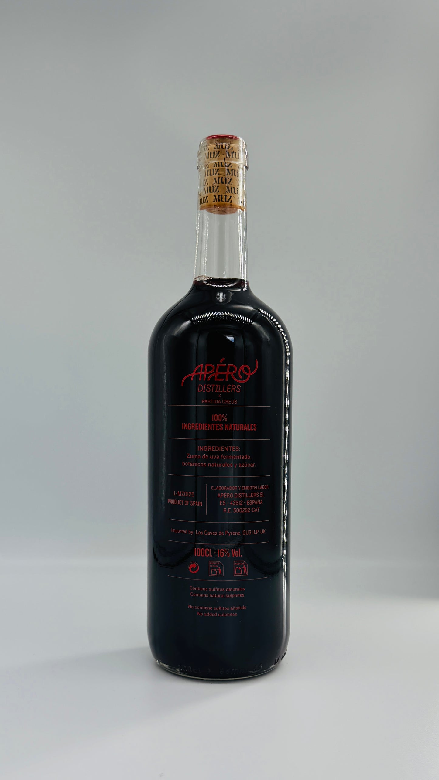 Partida Creus x Apero 'Muz' Red Vermouth