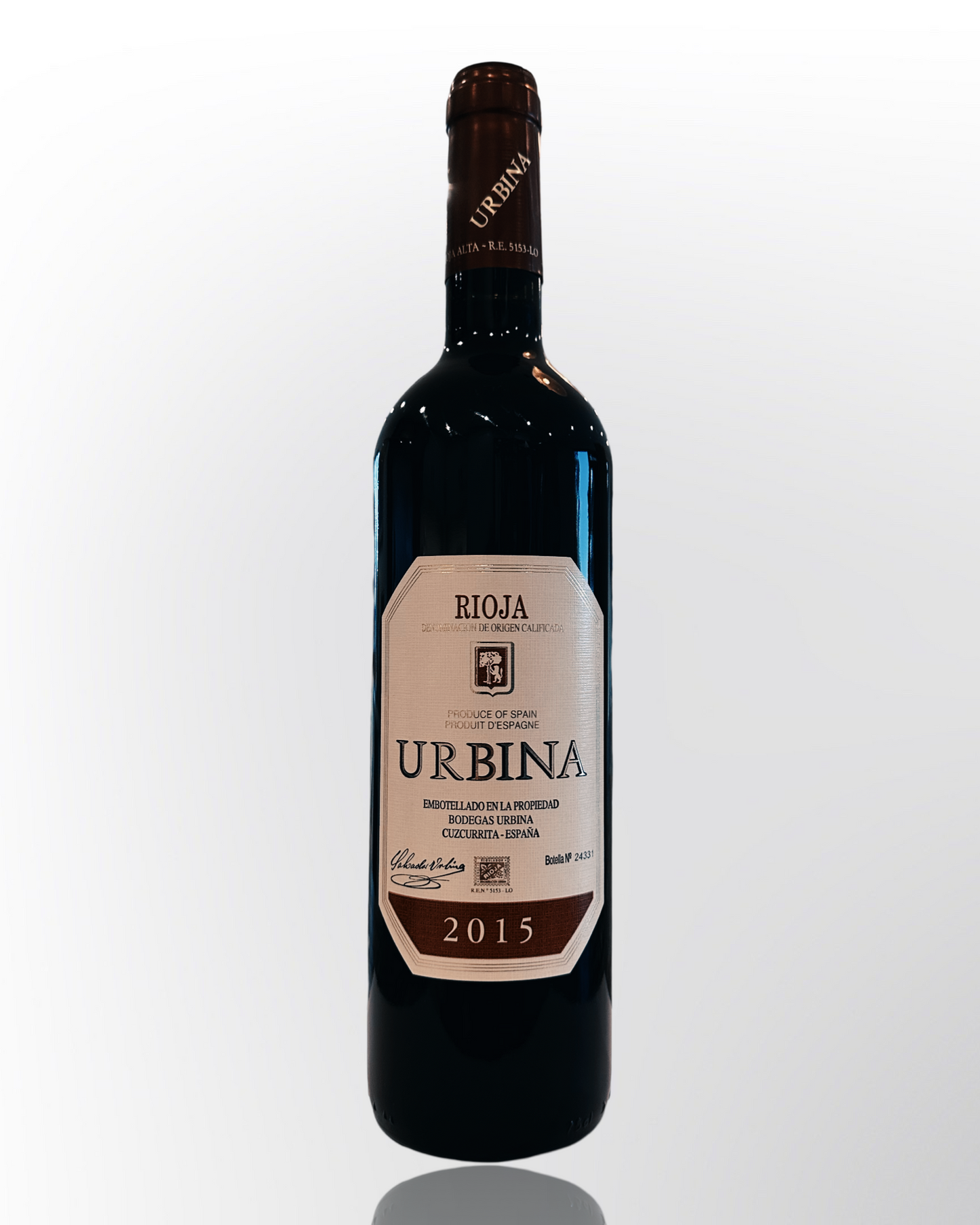 Bodegas Urbina Rioja Crianza 2015